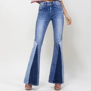 Trendy Light Blue Flare Jeans